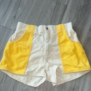 Urban outfitters yellow shorts